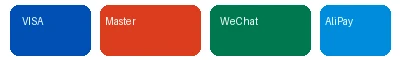 支持信用卡借记卡等多种支付方式
